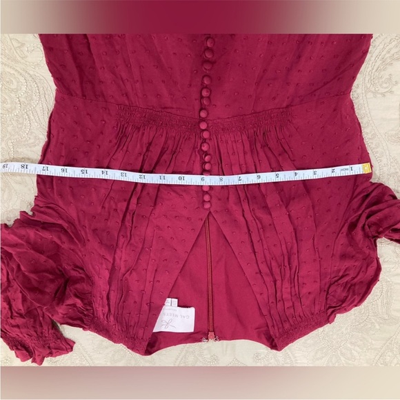 Gal Meets Glam Red MIDI Dress with long Sleeve Good condition - Picture 7 of 15